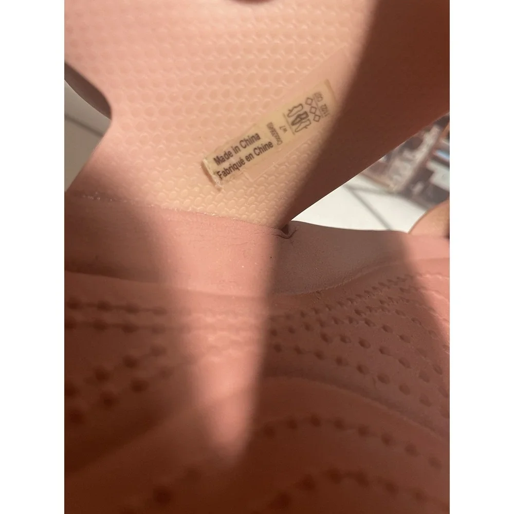 Crocs Brooklyn Low Wedge Platform Sandals Pink Women Size 7 Adjustable - Picture 9 of 12